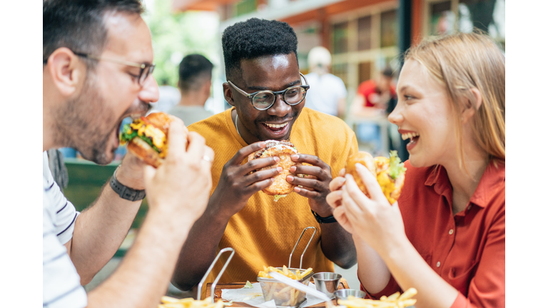 Friends and fast food