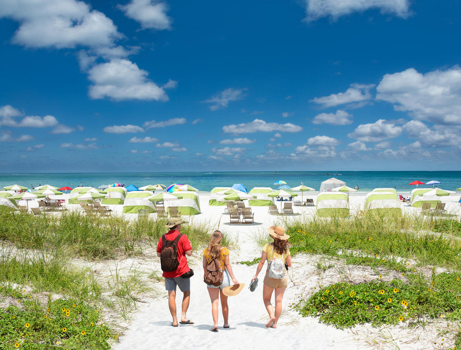 Family on summer vacation in Florida.