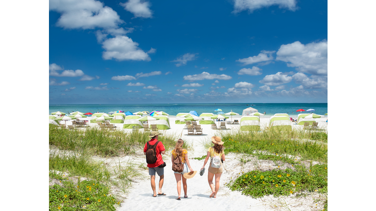 Family on summer vacation in Florida.