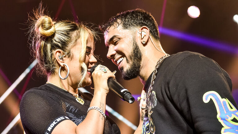 Anuel AA & Karol G In Concert - New York, NY