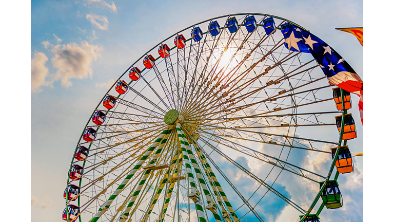 Ferris Wheel Ride at State Fair Carnival