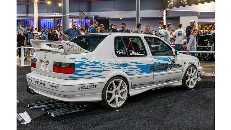 Original Volkswagen Jetta from the Fast and Furious movie with signatures on the glovebox and wing