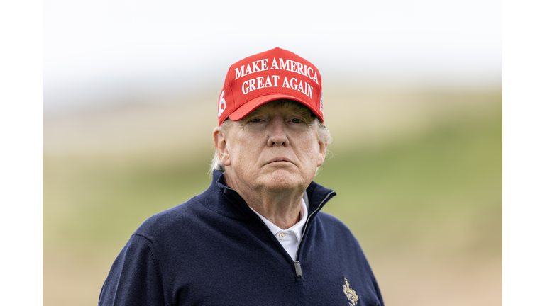 Former U.S. President Donald Trump Visits His Turnberry Golf Resort