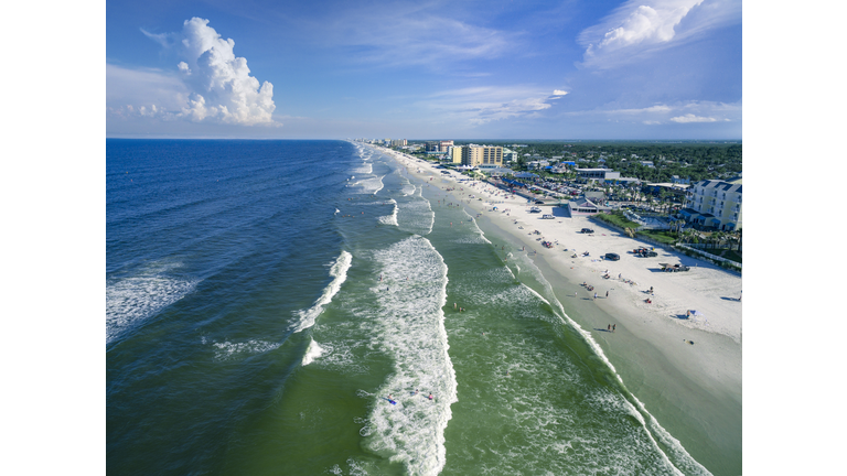 Aerial view of New Smyrna Beach