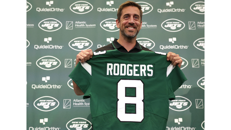 New York Jets Introduce Quarterback Aaron Rodgers