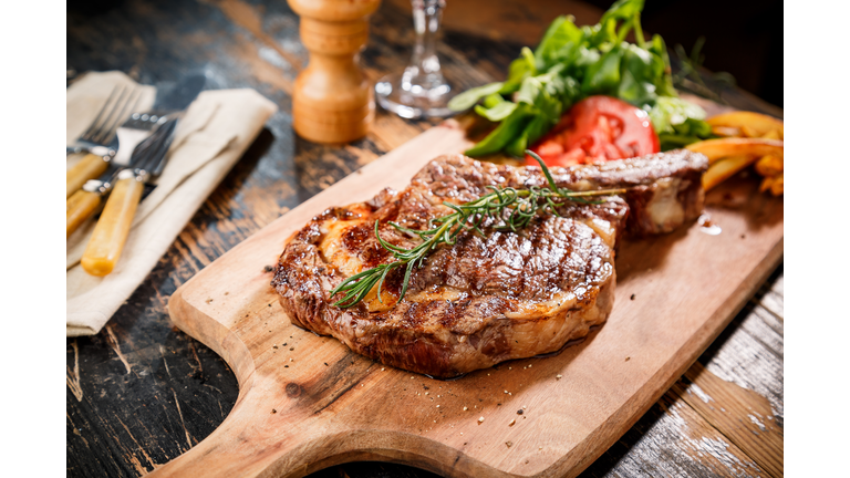 Sliced steak Ribeye