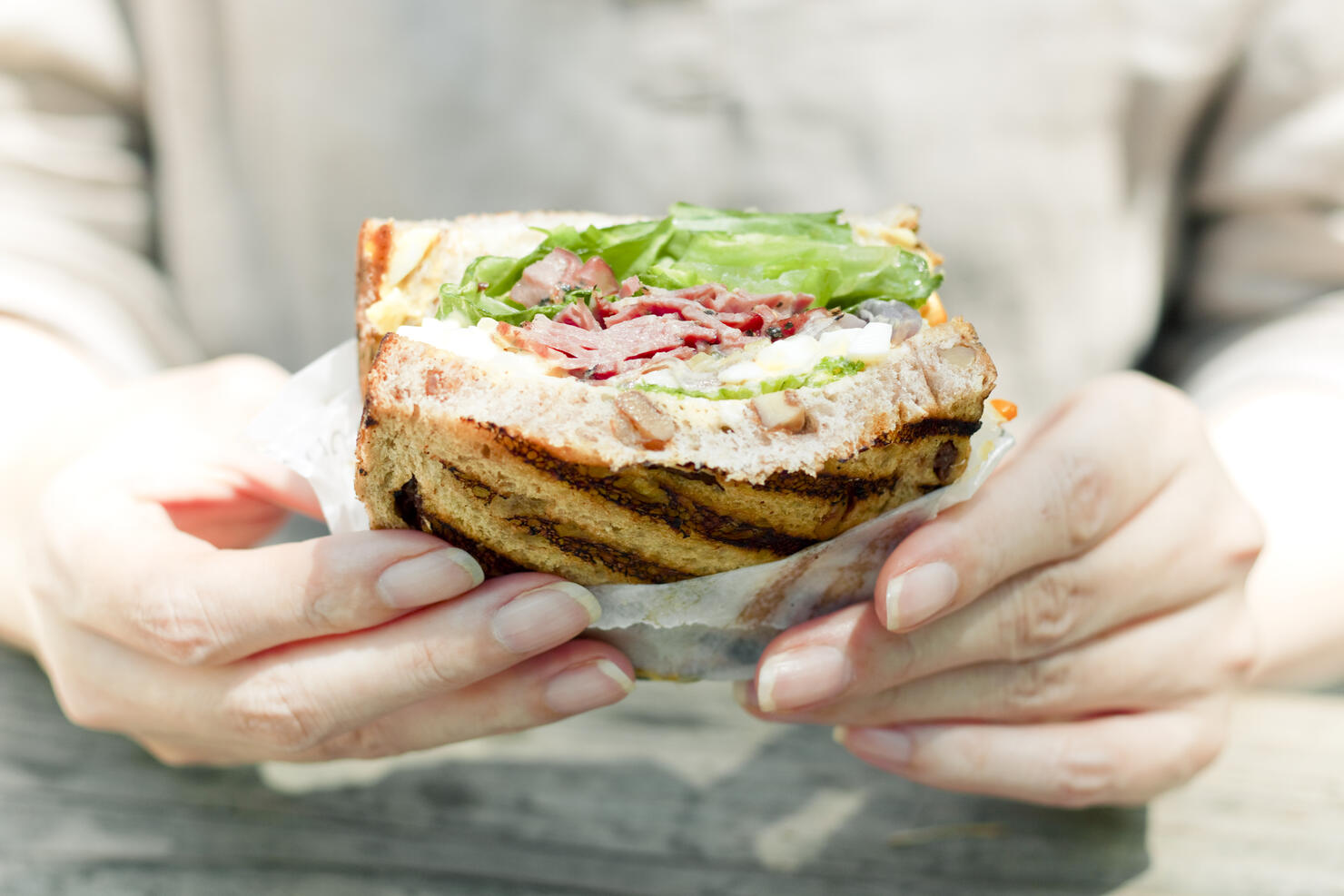 Bacon And Egg Salad Sandwich