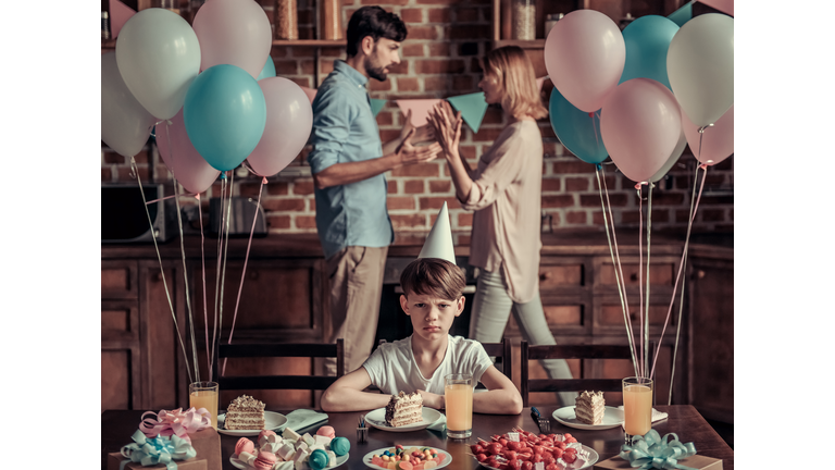 Family quarrel during birthday