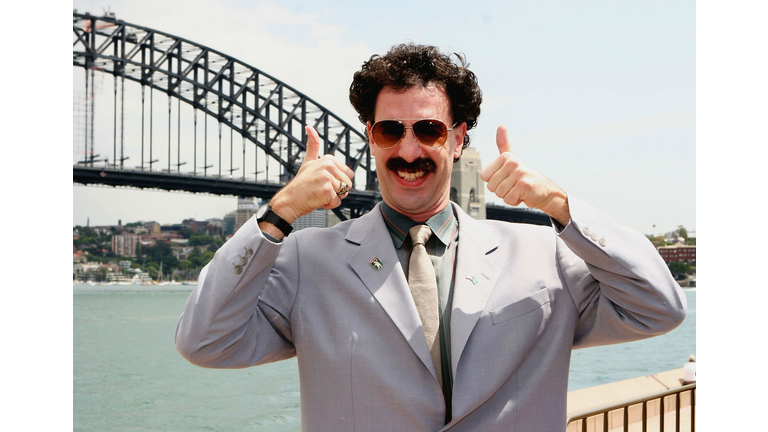 Borat Attends Sydney Press Conference