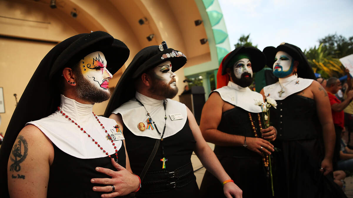 Thousands protest Dodgers' Pride Night event honoring LGBTQ 'nun