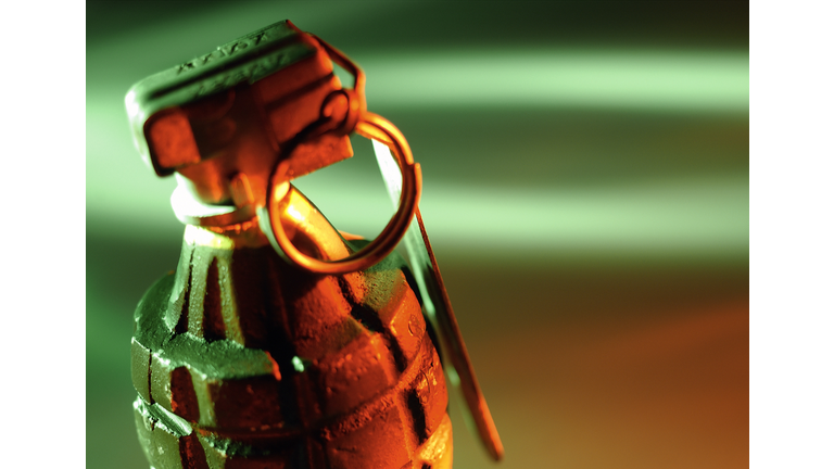 Hand grenade, close-up.