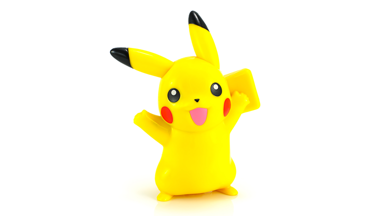 Pickachu toy character from Pokemon anime.