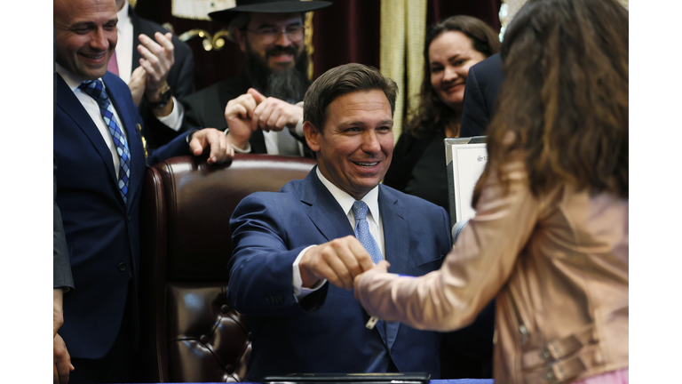 Governor Ron DeSantis Holds News Conference In Surfside, Florida