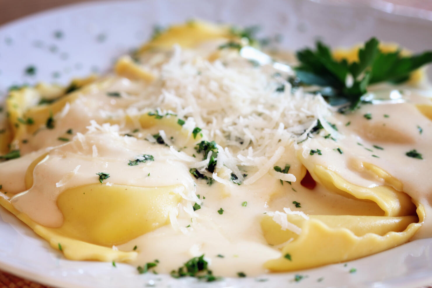 Close-up Ravioli