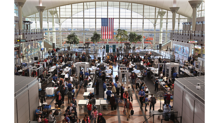 TSA Screens Passengers At Denver International Airport