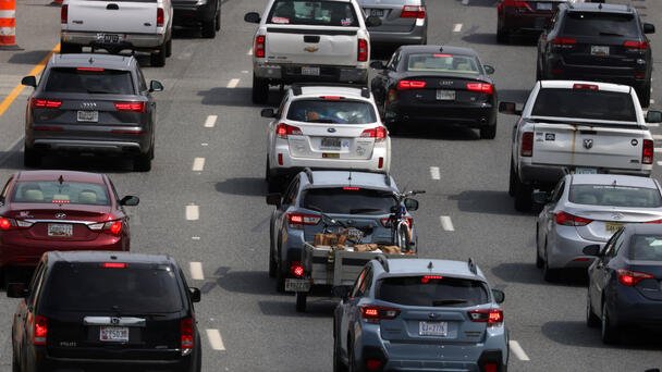 I-595 Reopened after Big Rig Flips Spilling Fuel