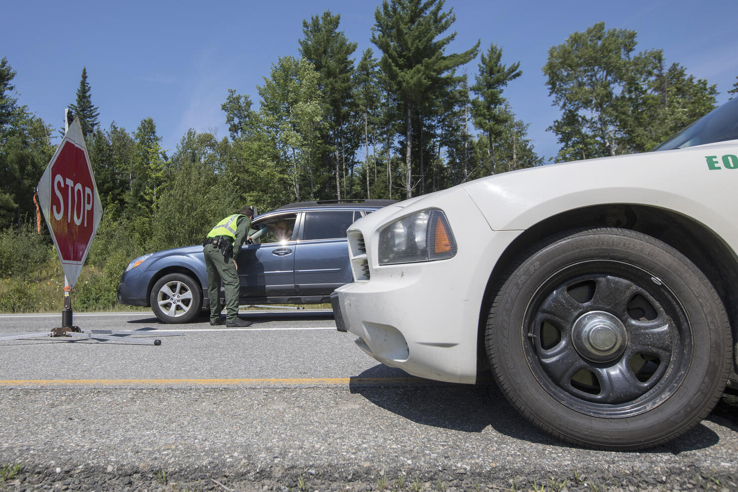 Customs And Border Patrol Keep Watch At U.S.-Canada Border