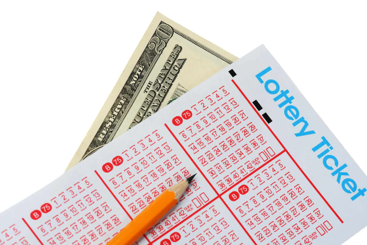 Lottery Ticket And Money
