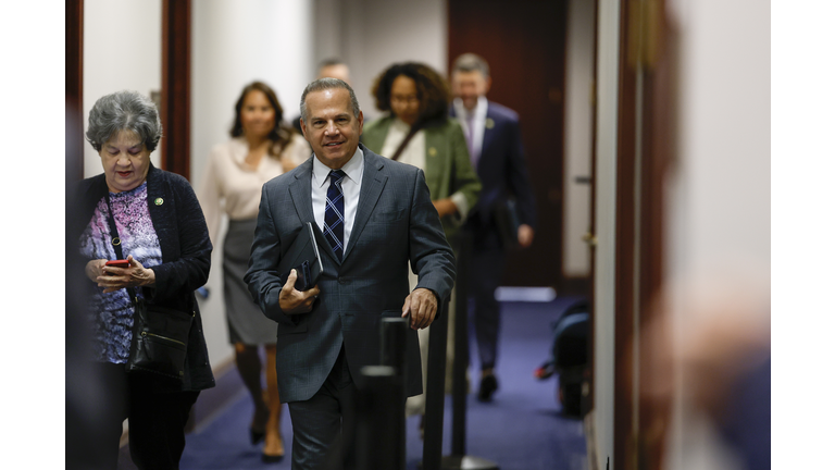 House Democrats Gather For Their Caucus Meeting On Capitol Hill