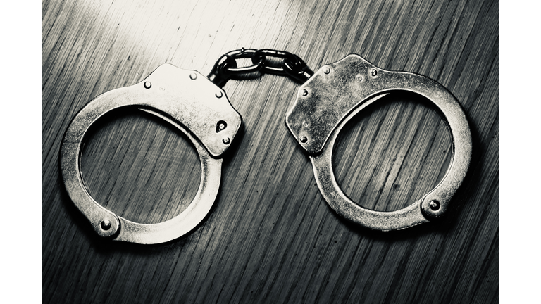 Incarceration concept - closed handcuffs