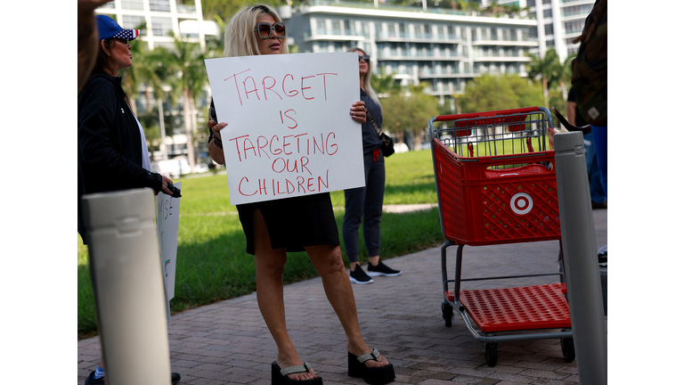 Protestors Hold Boycott Rally Outside A Miami Target Store