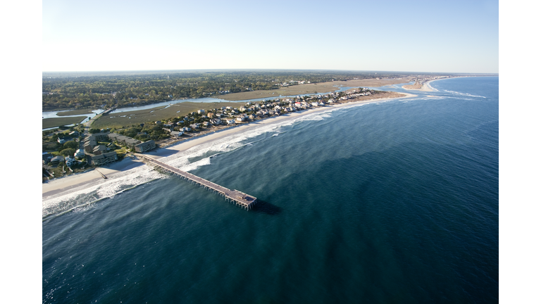 Aerial view of Pawleys Island, South Carolina