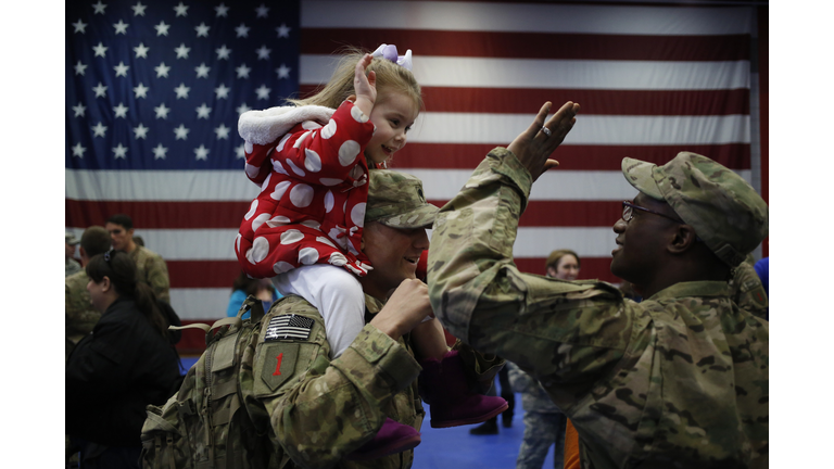 1st Infantry Division Soldiers Return Home To Fort Knox From Afghanistan