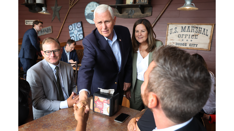 Mike Pence Campaigns For President In Iowa