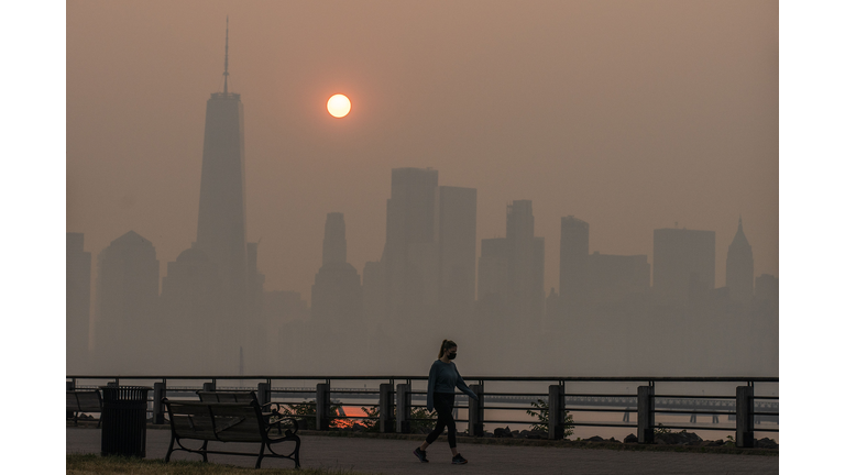 Smoke From Canadian Wildfires Blows South Creating Hazy Conditions On Large Swath Of Eastern U.S.