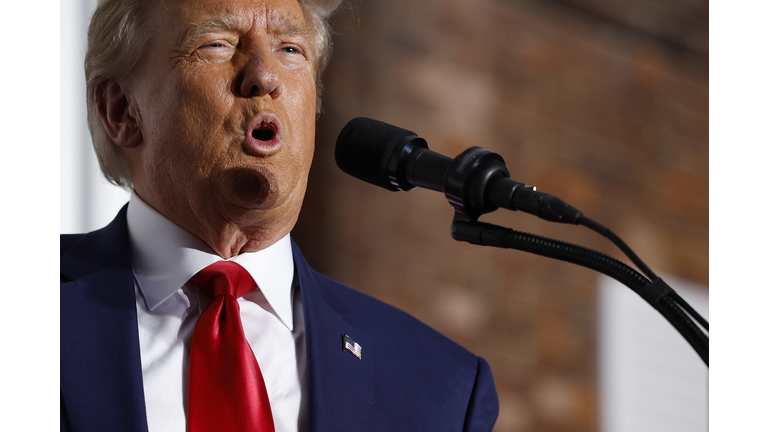 Former President Trump Speaks At His Bedminster Golf Club After Being Arraigned On Federal Charges