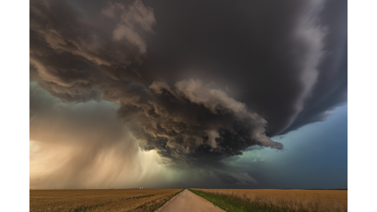 Tornado warned storm pt2, Oklahoma. USA