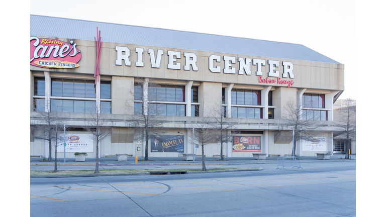 Raising Cane's River Center is shown in Baton Rouge,  Louisiana, USA.