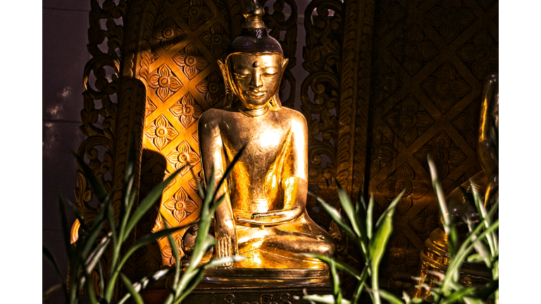 A golden Bubba in a temple