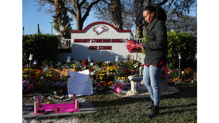 One Year Anniversary Of Deadly Shooting At Marjory Stoneman Douglas High School In Parkland, Florida