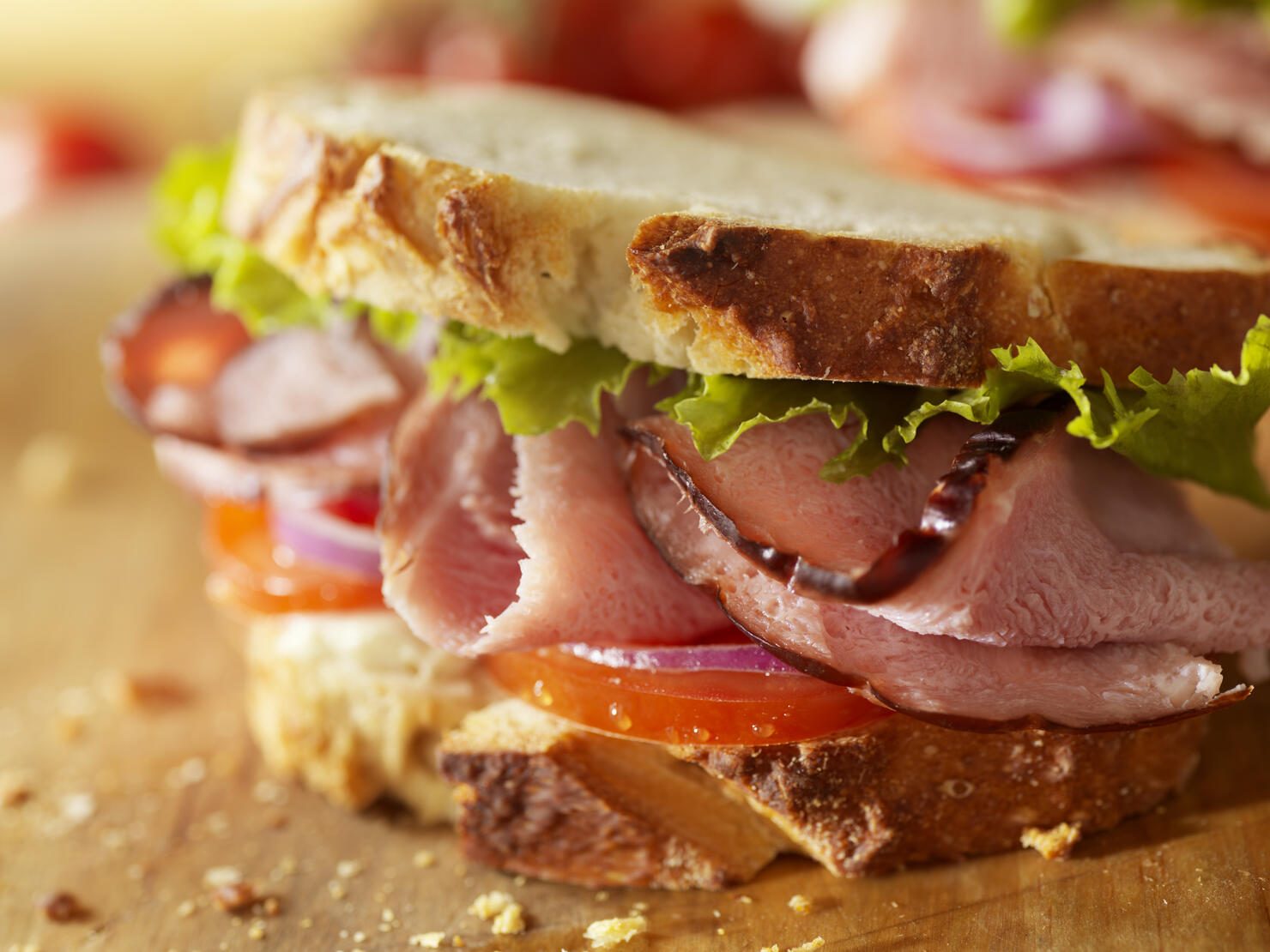 Rustic Black Forest Ham Sandwich