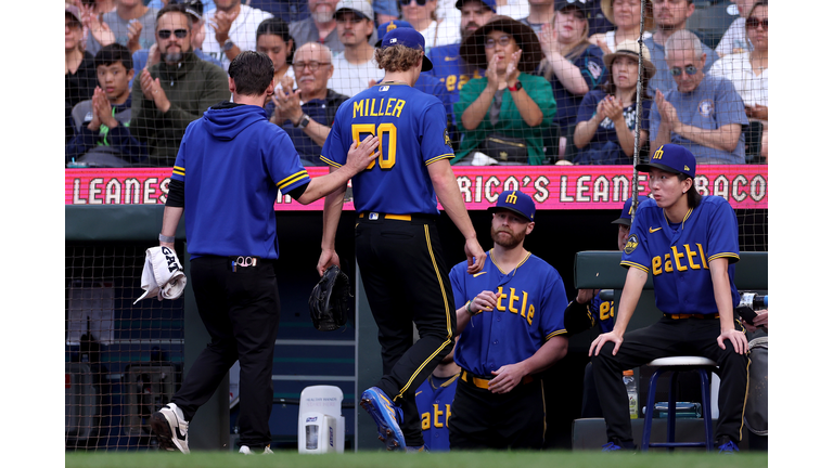 Jarred Kelenic, Teoscar Hernandez homer to back another stellar start from  Mariners rookie Bryce Miller, Mariners