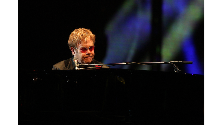 British singer Elton John performs at th