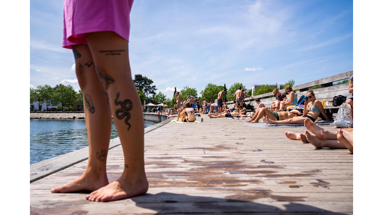 DENMARK-WEATHER-FEATURE-SUMMER-BEACH