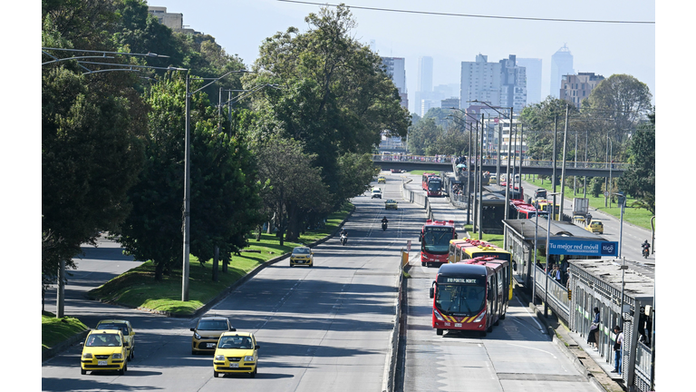 COLOMBIA-ENVIRONMENT-POLLUTION-CAR-FREE