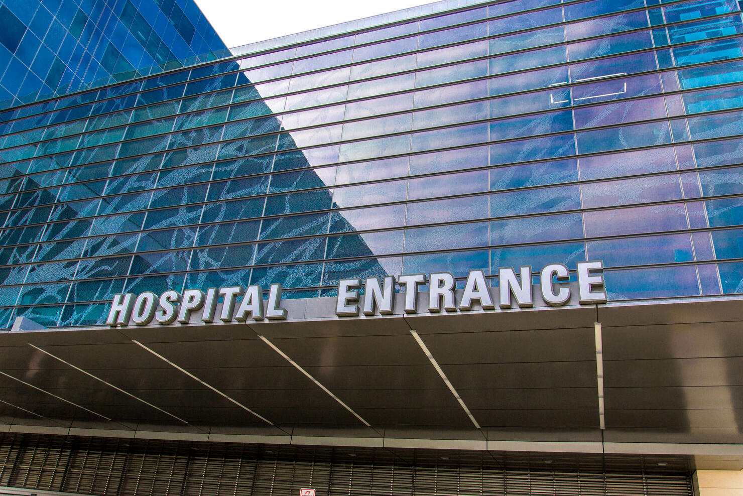 Exterior views of the new addition to Parkland Memorial Hospital