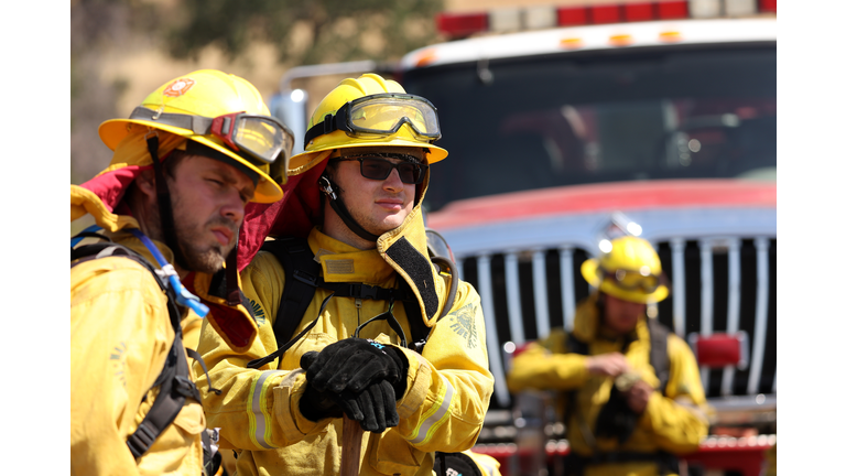 California Firefighters Set Controlled Burns As Part Of Wildfire Training