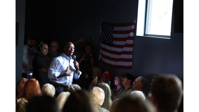 Republican Presidential Candidate Tim Scott Campaigns In Iowa