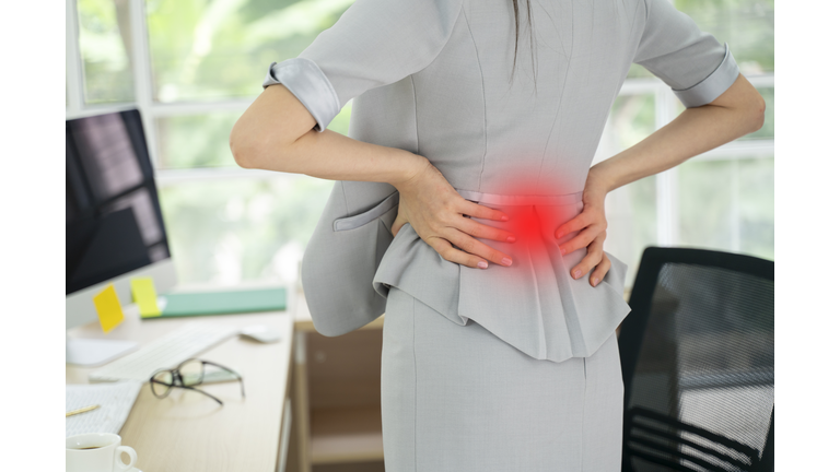 Female employees are suffering from low back pain