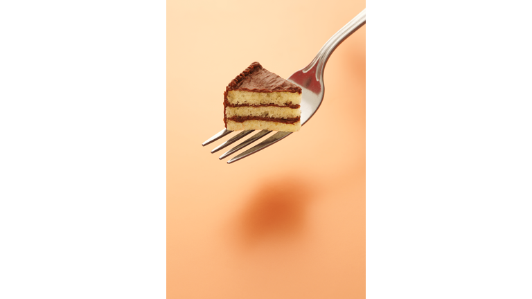 Tiny Piece of Cake on Fork