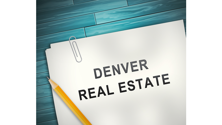 Denver Real Estate Contract Illustrates Colorado Property And Investment Housing - 3d Illustration