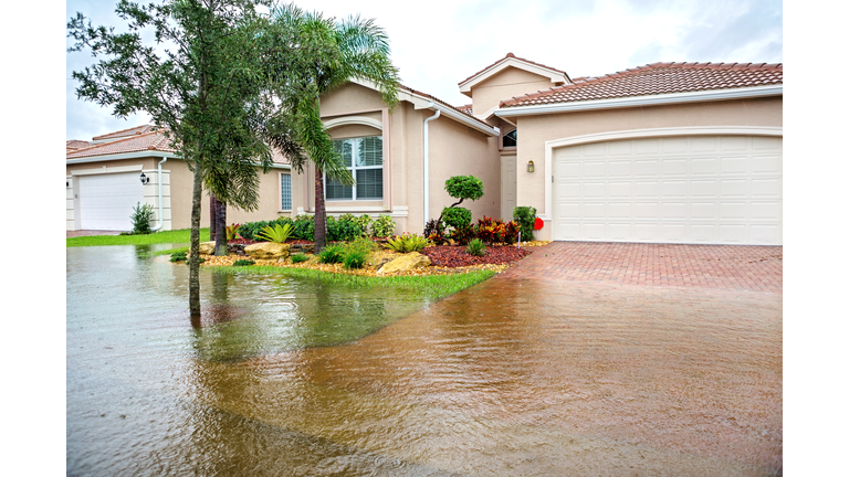 Flooding from a hurricane