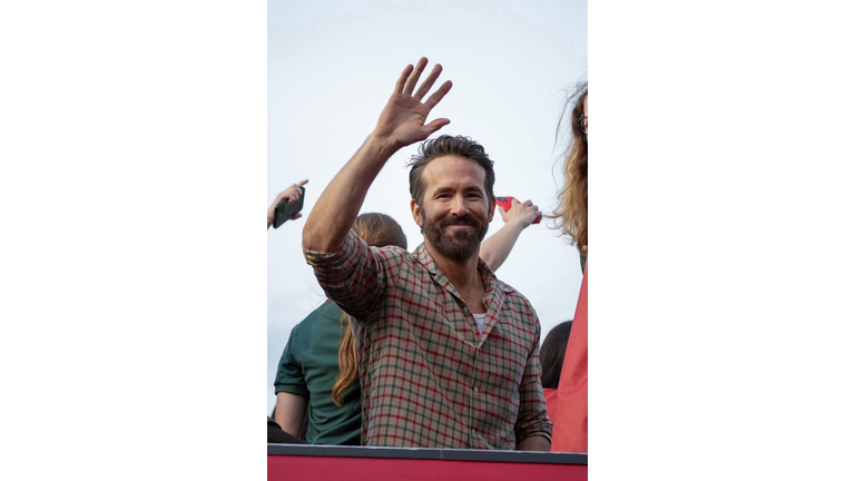 Wrexham FC Celebrate Promotion To League Football With Bus Parade