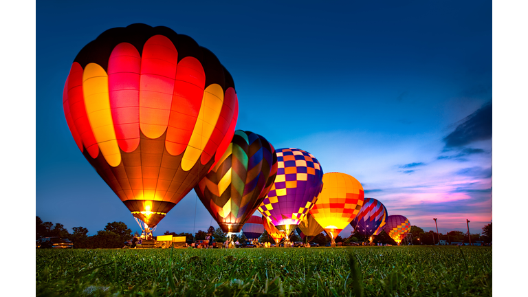 Hot Air Balloon Festival Night Glow