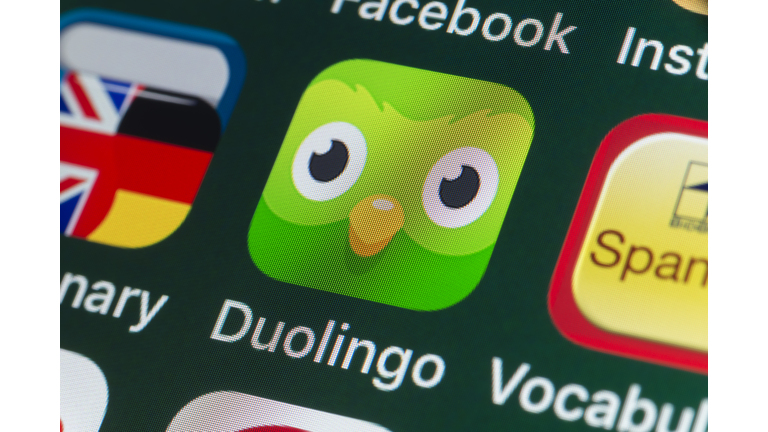 Duolingo, Vocabulary, Dictionary and other Apps on iPhone screen