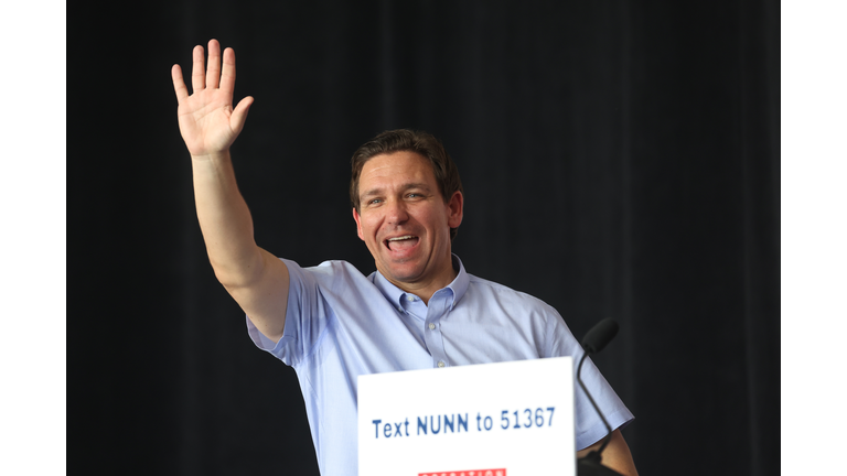 Republican Presidential Candidate Ron DeSantis Campaigns In Iowa